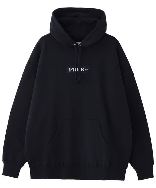 MILKFED.（ミルクフェド）の「EMBROIDERED BAR BIG SWEAT HOODIE（パーカー・レディース・ブラック/ベージュ/ネイビー/オフホワイト/ライトグリーン/ライトピンク/A/B/アッシュ・ONE SIZE）」の21枚目の写真
