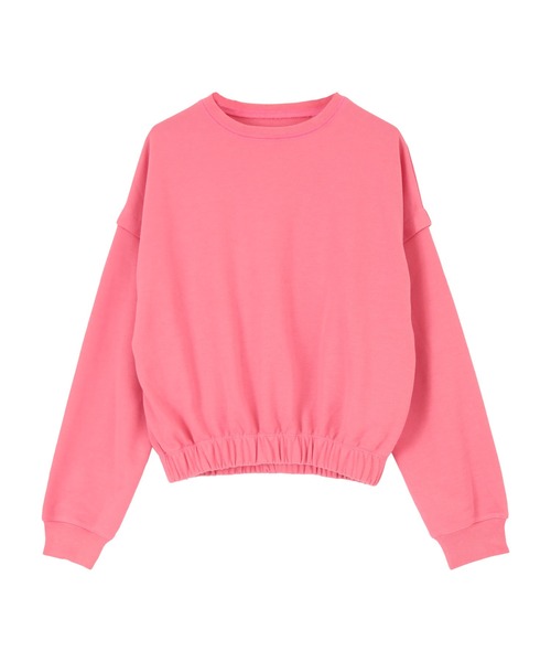 SEA DRESS(シードレス)の「裏毛ショートデザインヨガトップス(Tシャツ/カットソー・レディース・杢グレー/ピンク/オフホワイト・M/L)」の7枚目の写真