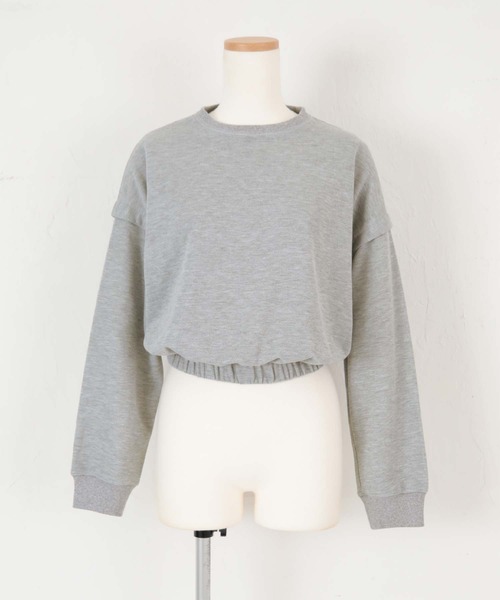 SEA DRESS(シードレス)の「裏毛ショートデザインヨガトップス(Tシャツ/カットソー・レディース・杢グレー/ピンク/オフホワイト・M/L)」の19枚目の写真