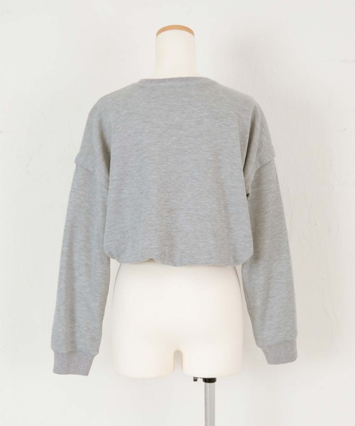 SEA DRESS(シードレス)の「裏毛ショートデザインヨガトップス(Tシャツ/カットソー・レディース・杢グレー/ピンク/オフホワイト・M/L)」の21枚目の写真