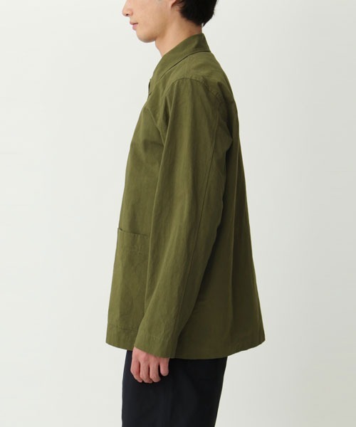 マーガレットハウエル ブルゾン ダークグリーン Lサイズ メンズ MARGARET HOWELL（マーガレットハウエル）の「COMPACT COTTON