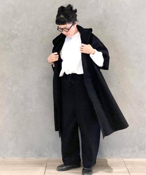 JOURNAL STANDARD LUXE（ジャーナルスタンダード　ラックス）の「アソート スタンドシャツ（シャツ/ブラウス・レディース・ホワイト/ネイビー/コバルトブルー・FREE）」の9枚目の写真