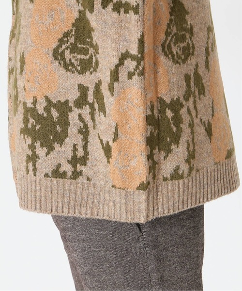 JOURNAL STANDARD（ジャーナルスタンダード）の「レトロ ジャガードニット カーディガン/ルーズカーディガン（カーディガン/ボレロ・メンズ・ブラック/ベージュ/パープル/ネイビー・MEDIUM/LARGE）」の16枚目の写真