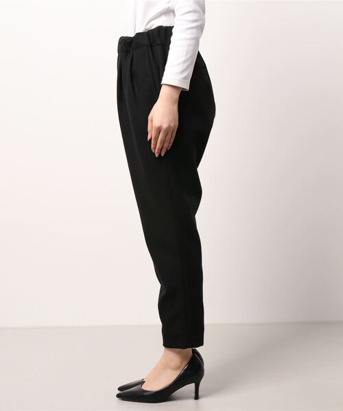 PUAL CE CIN（ピュアルセシン）の「圧縮ジャージテーパードパンツ（その他パンツ・レディース・チャコールグレー/ブラック/オートミール・FREE）」の9枚目の写真