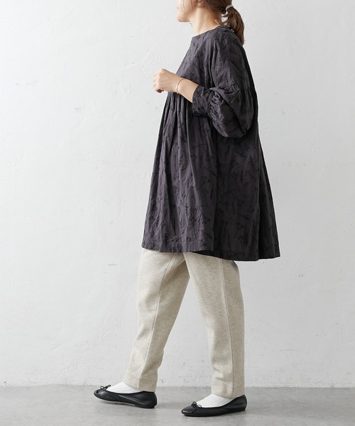 PUAL CE CIN（ピュアルセシン）の「圧縮ジャージテーパードパンツ（その他パンツ・レディース・チャコールグレー/ブラック/オートミール・FREE）」の22枚目の写真