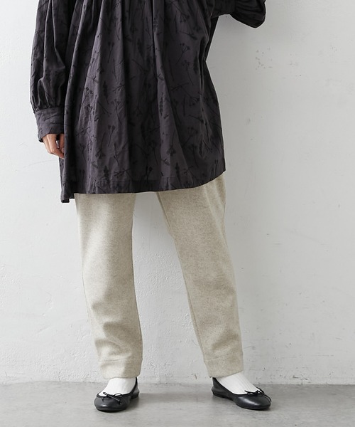 PUAL CE CIN（ピュアルセシン）の「圧縮ジャージテーパードパンツ（その他パンツ・レディース・チャコールグレー/ブラック/オートミール・FREE）」の19枚目の写真