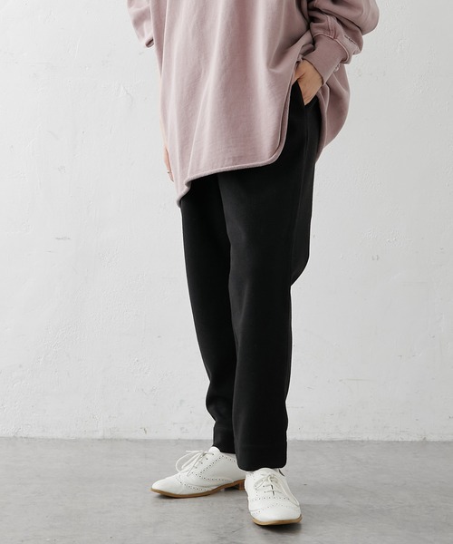 PUAL CE CIN（ピュアルセシン）の「圧縮ジャージテーパードパンツ（その他パンツ・レディース・チャコールグレー/ブラック/オートミール・FREE）」の20枚目の写真