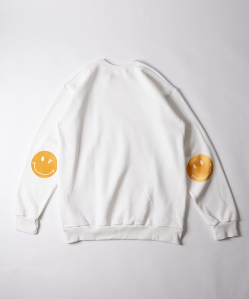 【GRAVER】23FW★ Elbow Puppy Face Smile Sweatshirt GRAVER】23FW☆ Elbow Puppy Face Smile Hoodie (GRAVER