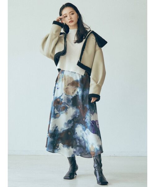 MURUA（ムルーア）の「オーバーカラーショートフェイクムートン