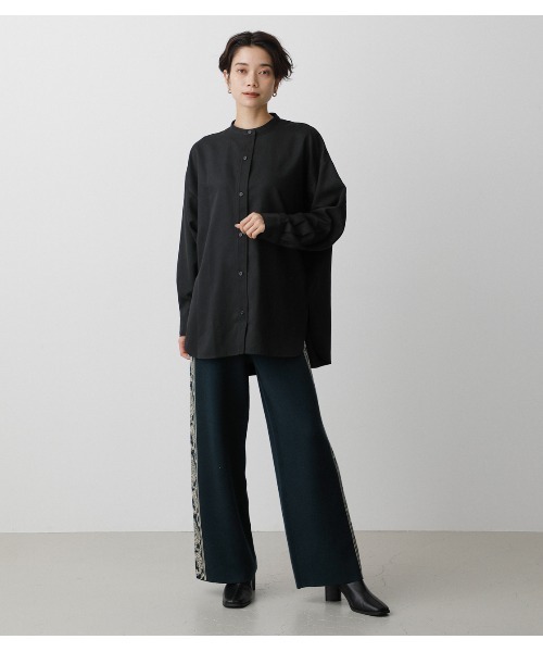 AZUL by moussy（アズールバイマウジー）の「DAMASK PATTERN KNIT PANTS/ダマスクパターンニットパンツ（その他パンツ・レディース・ブラック系その他/グリーン系その他・SMALL/MEDIUM）」の13枚目の写真