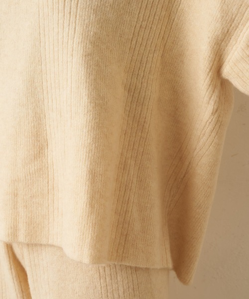 TERRITOIRE（テリトワール）の「■別注■【Miller/ミラー】針抜きニットプルオーバー（ルームウェア/パジャマ・レディース・ブラウン/アイボリー・FREE）」の15枚目の写真