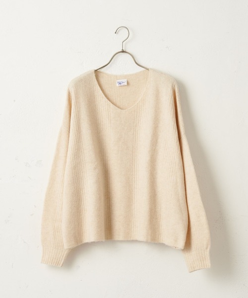 TERRITOIRE（テリトワール）の「■別注■【Miller/ミラー】針抜きニットプルオーバー（ルームウェア/パジャマ・レディース・ブラウン/アイボリー・FREE）」の17枚目の写真