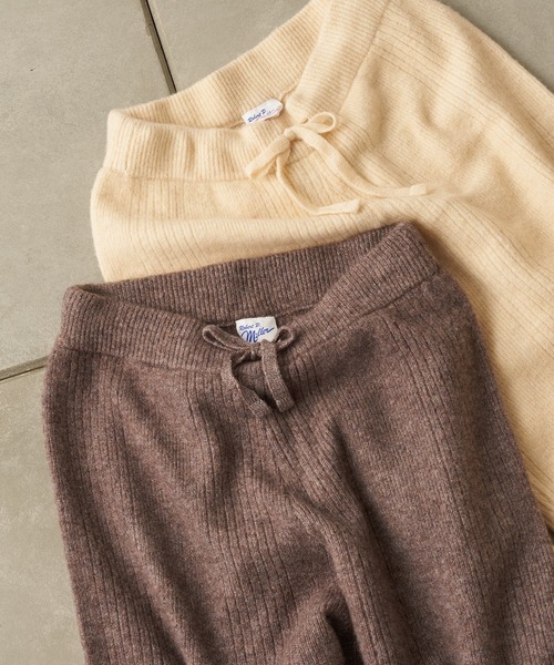 TERRITOIRE（テリトワール）の「■別注■【Miller/ミラー】針抜きニットプルオーバー（ルームウェア/パジャマ・レディース・ブラウン/アイボリー・FREE）」の6枚目の写真