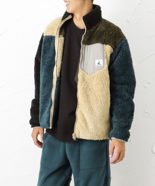 Mac-House（マックハウス）の「CAPTAIN STAG キャプテンスタッグ ボアスタンドジャケット（その他アウター・メンズ・ブラック/ベージュ/ネイビー・M/L/XL）」の4枚目の写真