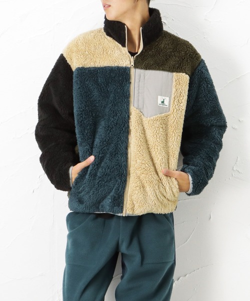 Mac-House（マックハウス）の「CAPTAIN STAG キャプテンスタッグ ボアスタンドジャケット（その他アウター・メンズ・ブラック/ベージュ/ネイビー・M/L/XL）」の6枚目の写真