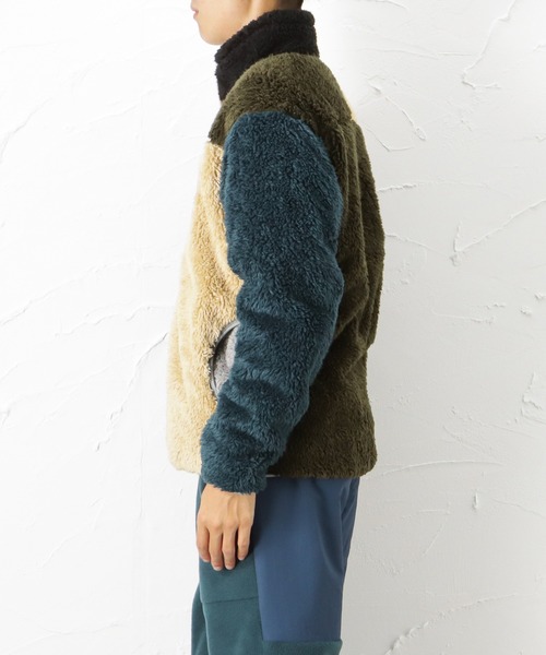 Mac-House（マックハウス）の「CAPTAIN STAG キャプテンスタッグ ボアスタンドジャケット（その他アウター・メンズ・ブラック/ベージュ/ネイビー・M/L/XL）」の7枚目の写真