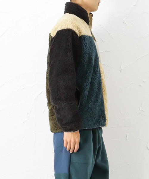 Mac-House（マックハウス）の「CAPTAIN STAG キャプテンスタッグ ボアスタンドジャケット（その他アウター・メンズ・ブラック/ベージュ/ネイビー・M/L/XL）」の8枚目の写真