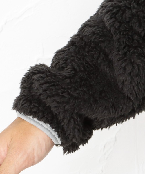 Mac-House（マックハウス）の「CAPTAIN STAG キャプテンスタッグ ボアスタンドジャケット（その他アウター・メンズ・ブラック/ベージュ/ネイビー・M/L/XL）」の12枚目の写真