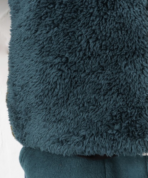 Mac-House（マックハウス）の「CAPTAIN STAG キャプテンスタッグ ボアスタンドジャケット（その他アウター・メンズ・ブラック/ベージュ/ネイビー・M/L/XL）」の13枚目の写真