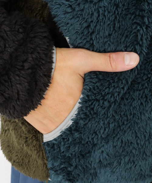 Mac-House（マックハウス）の「CAPTAIN STAG キャプテンスタッグ ボアスタンドジャケット（その他アウター・メンズ・ブラック/ベージュ/ネイビー・M/L/XL）」の14枚目の写真