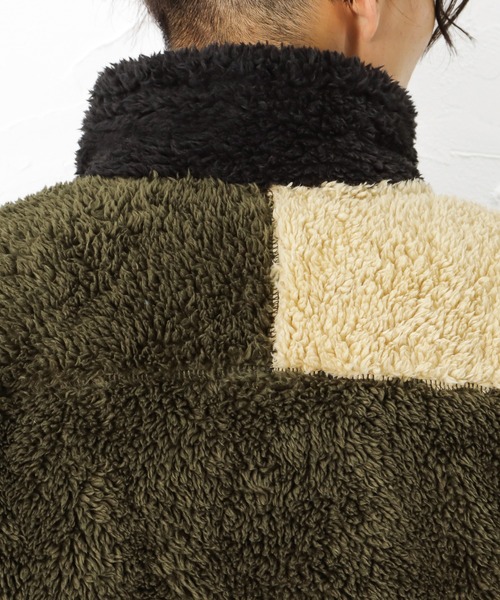 Mac-House（マックハウス）の「CAPTAIN STAG キャプテンスタッグ ボアスタンドジャケット（その他アウター・メンズ・ブラック/ベージュ/ネイビー・M/L/XL）」の16枚目の写真