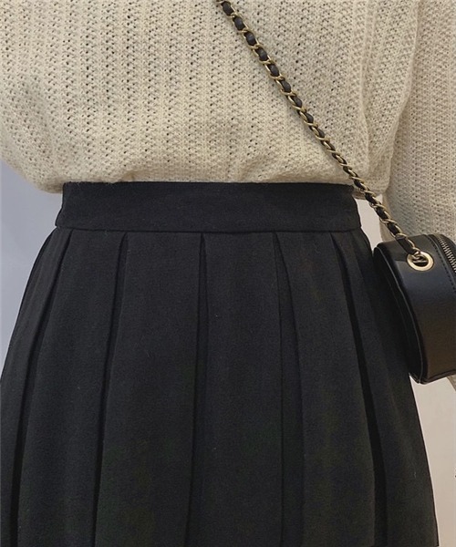 FREE STYLISTS（フリー スタイリスト）の「春新品　プリーツスカート（スカート・レディース・グリーン/ブラウン/ブラック/ボルドー/グレー/ライトベージュ・M/S/L）」の9枚目の写真