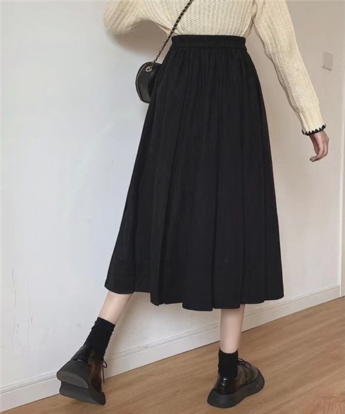 FREE STYLISTS（フリー スタイリスト）の「春新品　プリーツスカート（スカート・レディース・グリーン/ブラウン/ブラック/ボルドー/グレー/ライトベージュ・M/S/L）」の10枚目の写真