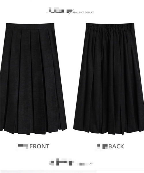 FREE STYLISTS（フリー スタイリスト）の「春新品　プリーツスカート（スカート・レディース・グリーン/ブラウン/ブラック/ボルドー/グレー/ライトベージュ・M/S/L）」の12枚目の写真