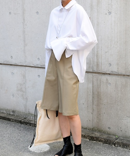 Marient（マリエント）の「T/RデザインステッチオーバーBL（シャツ/ブラウス・レディース・ブラウン/ブラック/ホワイト・FREE）」の6枚目の写真