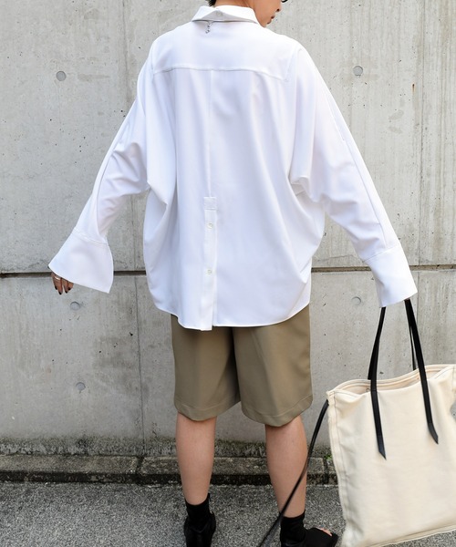 Marient（マリエント）の「T/RデザインステッチオーバーBL（シャツ/ブラウス・レディース・ブラウン/ブラック/ホワイト・FREE）」の7枚目の写真