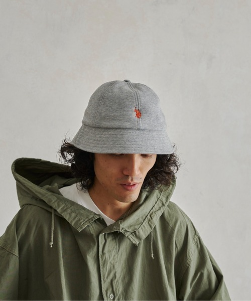 U.S. POLO ASSN.（ユーエスポロアッスン）の「1ポイント刺繍裏毛メトロハット（ハット・メンズ・グレー/ブラック/グリーン・FREE）」の5枚目の写真