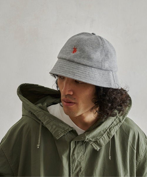 U.S. POLO ASSN.（ユーエスポロアッスン）の「1ポイント刺繍裏毛メトロハット（ハット・メンズ・グレー/ブラック/グリーン・FREE）」の12枚目の写真