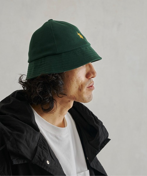 U.S. POLO ASSN.（ユーエスポロアッスン）の「1ポイント刺繍裏毛メトロハット（ハット・メンズ・グレー/ブラック/グリーン・FREE）」の9枚目の写真