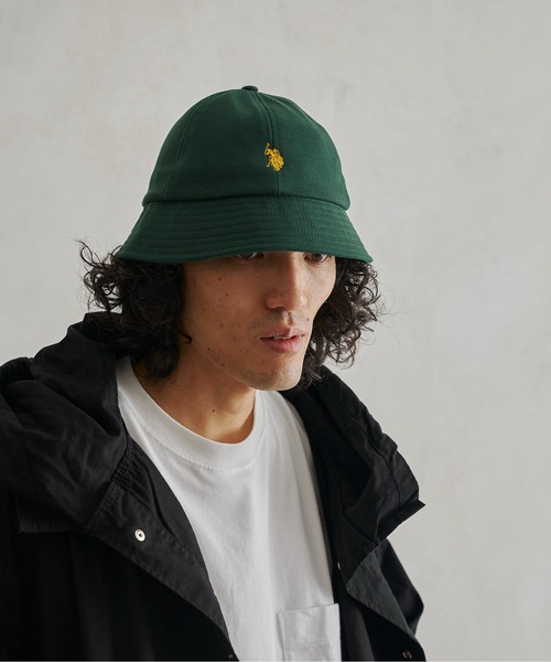 U.S. POLO ASSN.（ユーエスポロアッスン）の「1ポイント刺繍裏毛メトロハット（ハット・メンズ・グレー/ブラック/グリーン・FREE）」の13枚目の写真