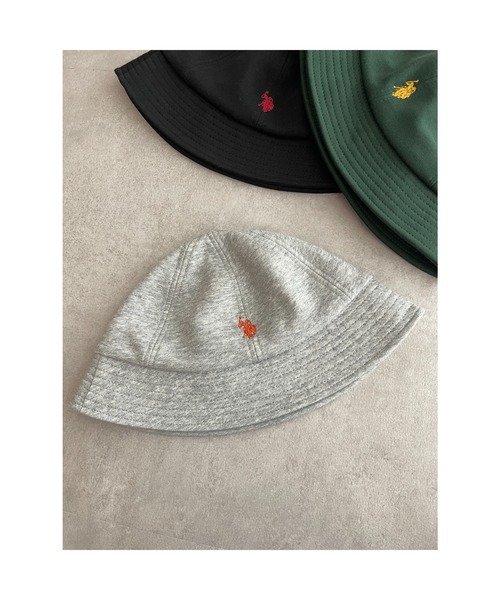 U.S. POLO ASSN.（ユーエスポロアッスン）の「1ポイント刺繍裏毛メトロハット（ハット・メンズ・グレー/ブラック/グリーン・FREE）」の11枚目の写真