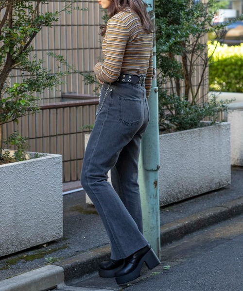 WEGO(ウィゴー)の「WEGO/ヒールブーツ(ブーツ・レディース・ブラック/ブラック系その他・MEDIUM/LARGE)」の9枚目の写真