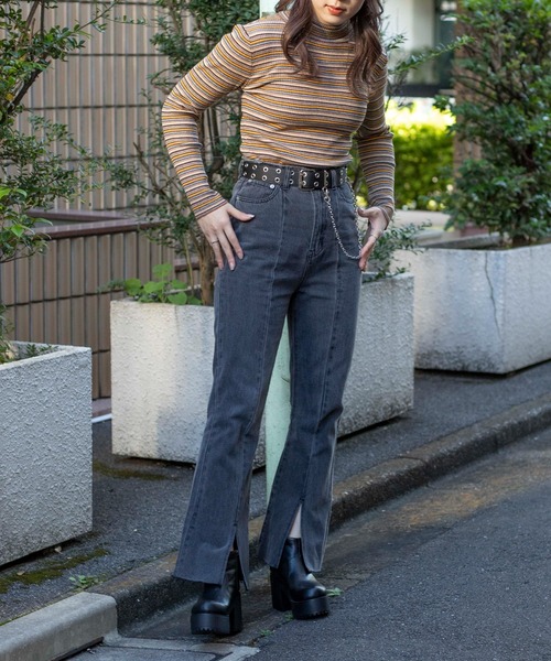 WEGO(ウィゴー)の「WEGO/ヒールブーツ(ブーツ・レディース・ブラック/ブラック系その他・MEDIUM/LARGE)」の8枚目の写真