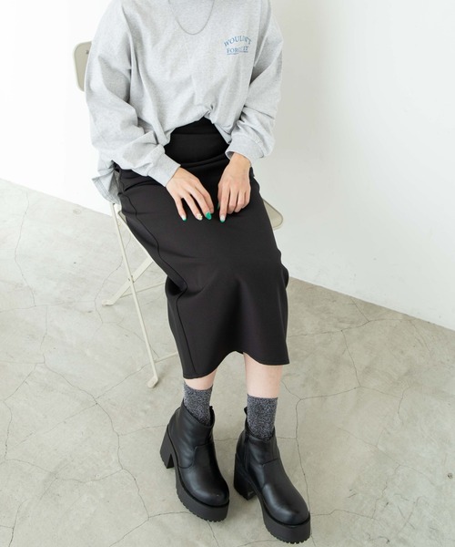 WEGO(ウィゴー)の「WEGO/ヒールブーツ(ブーツ・レディース・ブラック/ブラック系その他・MEDIUM/LARGE)」の4枚目の写真