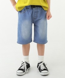 devirock | 楽デニム ウエストベルト付ハーフパンツ(デニムパンツ)