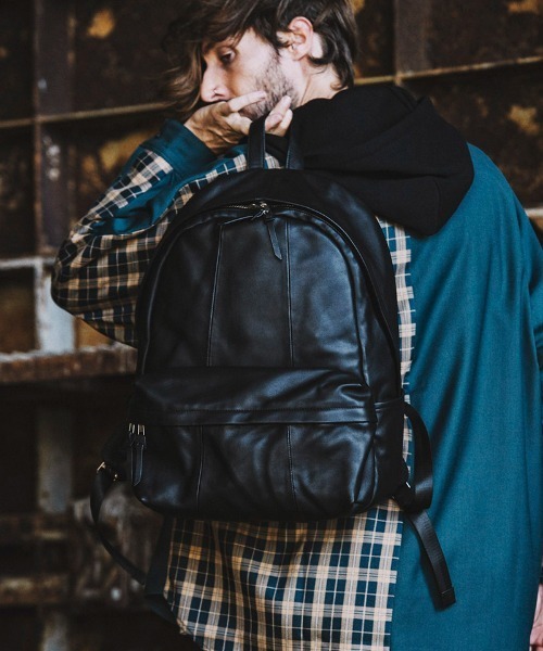 NO ID.（ノーアイディ）の「mko10222-ｶｳﾚｻﾞｰﾊﾞｯｸﾞﾊﾟｯｸ（バックパック/リュック・メンズ・ブラック・ONE SIZE）」の6枚目の写真