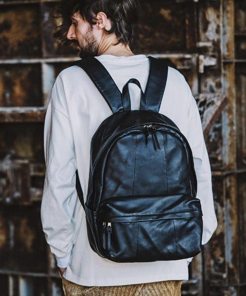 NO ID.（ノーアイディ）の「mko10222-ｶｳﾚｻﾞｰﾊﾞｯｸﾞﾊﾟｯｸ（バックパック/リュック・メンズ・ブラック・ONE SIZE）」の7枚目の写真