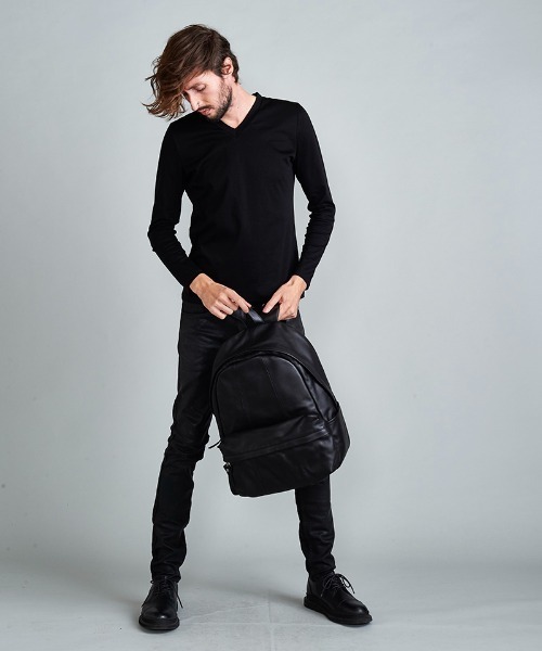 NO ID.（ノーアイディ）の「mko10222-ｶｳﾚｻﾞｰﾊﾞｯｸﾞﾊﾟｯｸ（バックパック/リュック・メンズ・ブラック・ONE SIZE）」の14枚目の写真