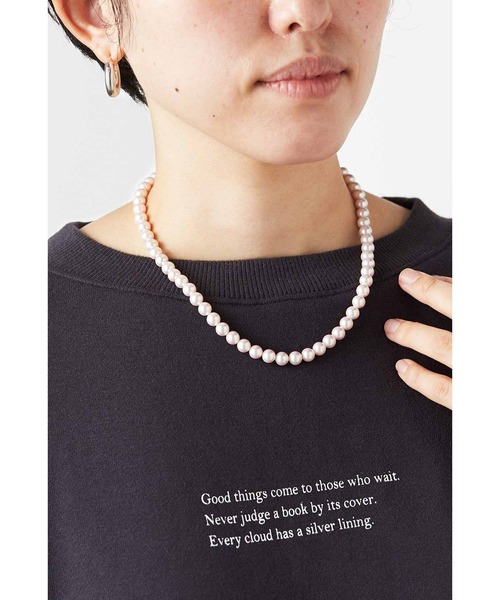 IEDIT（イディット）の「ＩＥＤＩＴ　ほんのりピンクな貝パール＆コインネックレスセット〈ゴールド〉（ネックレス・レディース・ピンク・ONE SIZE）」の6枚目の写真