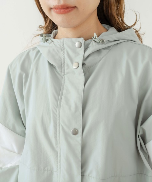 OLIVE des OLIVE(オリーブデオリーブ)の「配色マウンテンパーカー(マウンテンパーカー・レディース・ライトグレー/ベージュ/オフホワイト・FREE)」の16枚目の写真