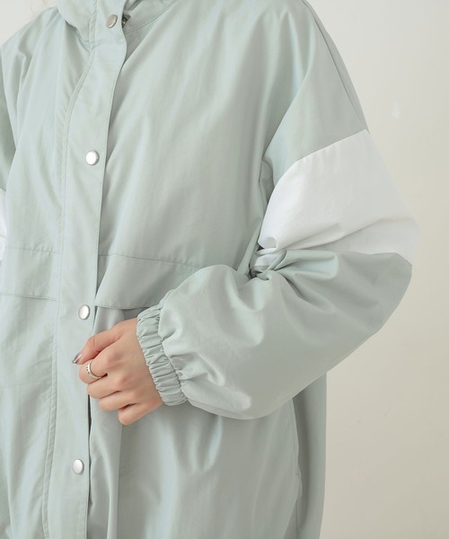 OLIVE des OLIVE(オリーブデオリーブ)の「配色マウンテンパーカー(マウンテンパーカー・レディース・ライトグレー/ベージュ/オフホワイト・FREE)」の17枚目の写真