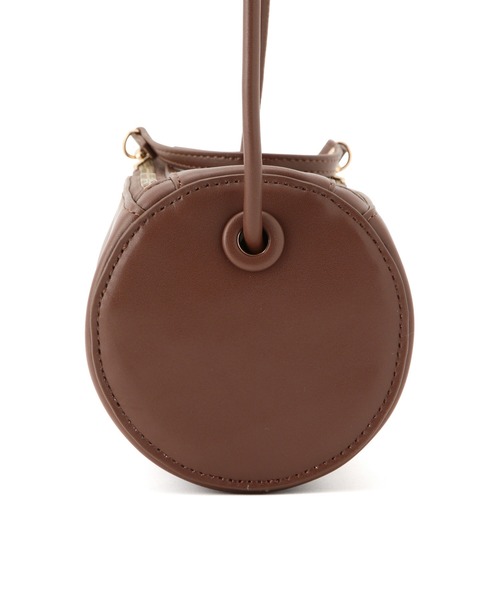 ROPE' PICNIC(ロペピクニック)の「【WEB限定】スムースドラム型ミニショルダーバッグ(ドラムバッグ・レディース・ブラック/ベージュ/ブラウン・FREE)」の5枚目の写真