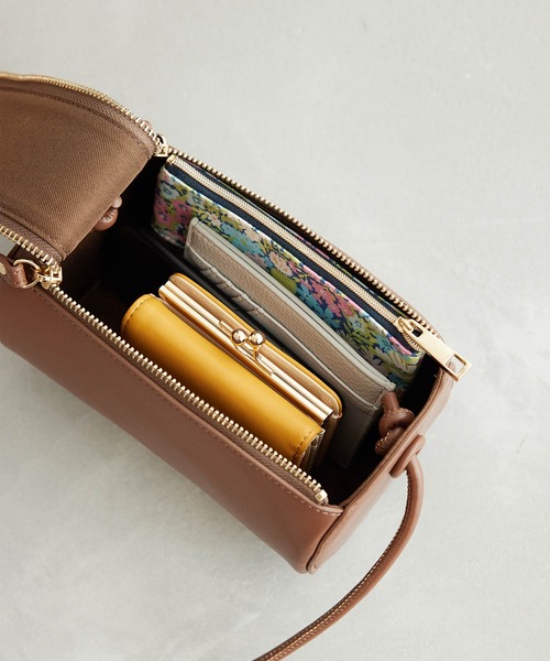 ROPE' PICNIC(ロペピクニック)の「【WEB限定】スムースドラム型ミニショルダーバッグ(ドラムバッグ・レディース・ブラック/ベージュ/ブラウン・FREE)」の21枚目の写真