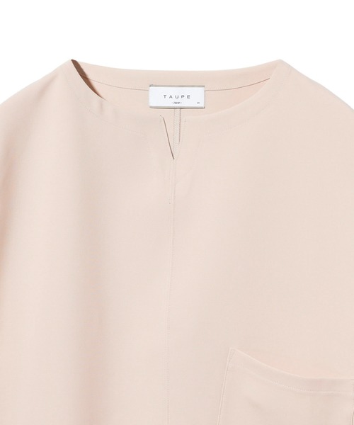 TAUPE(トープ)の「TAUPE/トープ/リラクションフレンチスリーブTEE(Tシャツ/カットソー・メンズ・ブラック/ベージュ・2/3)」の12枚目の写真