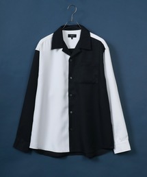 ANPAS Exclusive Oversized Twill Open-Collar Shirt (Long Sleeve) /アンパス別注 ツイル オーバーサイズ オープンカラーシャツ / 長袖シャツ メンズ 開襟シャツ