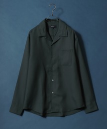 OVERCOAT オープンカラーシャツ　グリーン　サイズ1 OVERCOAT オーバーコート Overshirt オープンカラーシャツ